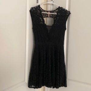 Nordstrom black lace dress